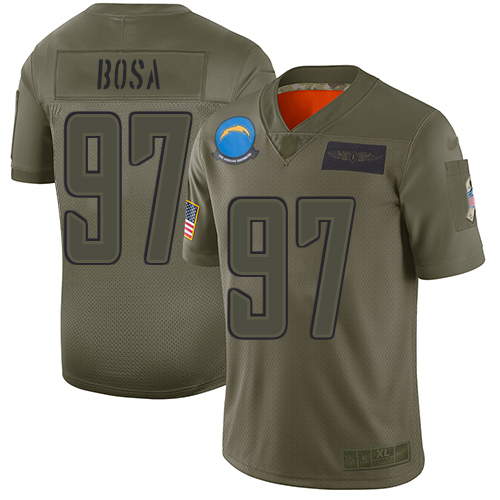 Chargers #97 Joey Bosa Camo Men's Stitched Football Limited 2019 Salute To Service Jersey