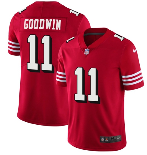 Nike 49ers #11 Marquise Goodwin Red Team Color Men's Stitched NFL Vapor Untouchable Limited II Jersey