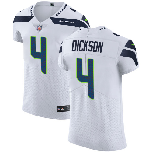 Nike Seahawks #4 Michael Dickson White Men's Stitched NFL Vapor Untouchable Elite Jersey