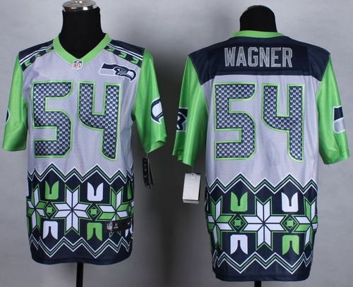 Nike Seahawks #54 Bobby Wagner Grey Men's Stitched NFL Elite Noble Fashion Jersey