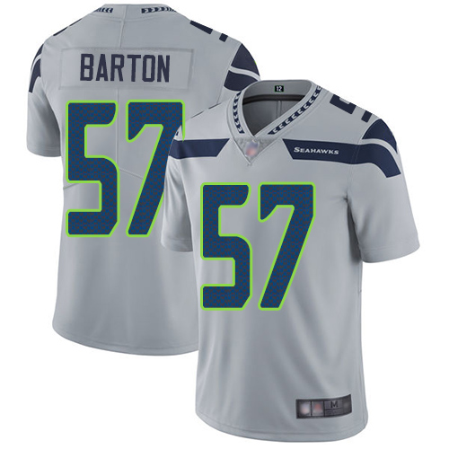 Seahawks #57 Cody Barton Grey Alternate Men's Stitched Football Vapor Untouchable Limited Jersey