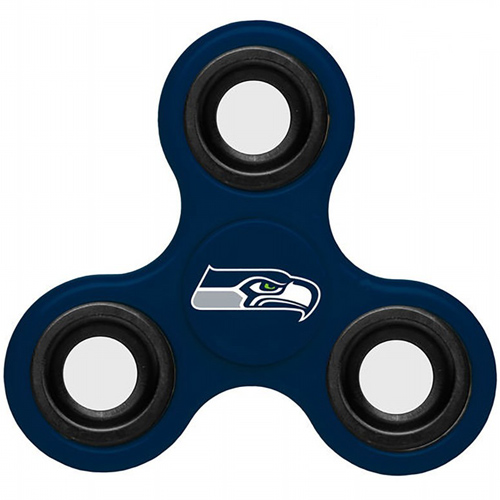 NFL Seattle Seahawks 3 Way Fidget Spinner B25 - Click Image to Close