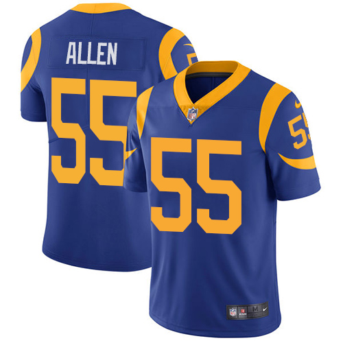 Nike Rams #55 Brian Allen Royal Blue Alternate Men's Stitched NFL Vapor Untouchable Limited Jersey