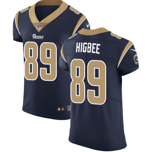 Nike Rams #89 Tyler Higbee Navy Blue Team Color Men's Stitched NFL Vapor Untouchable Elite Jersey