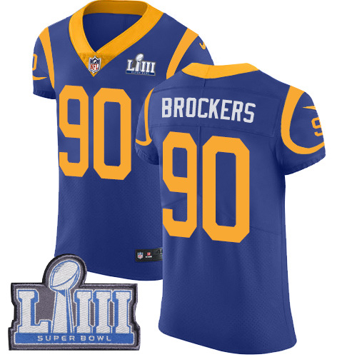 Nike Rams #90 Michael Brockers Royal Blue Alternate Super Bowl LIII Bound Men's Stitched NFL Vapor Untouchable Elite Jersey - Click Image to Close