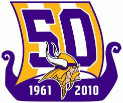 Stitched Minnesota Vikings 50th Anniversary Jersey Patch