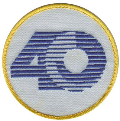 Stitched Los Angeles Rams 40th Anniversary Jersey Patch