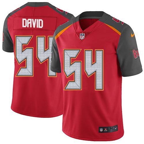 Nike Buccaneers #54 Lavonte David Red Team Color Men's Stitched NFL Vapor Untouchable Limited Jersey