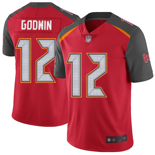 Buccaneers #12 Chris Godwin Red Team Color Men's Stitched Football Vapor Untouchable Limited Jersey