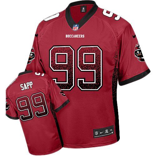 Nike Buccaneers #99 Warren Sapp Red Team Color Men's Stitched NFL Elite Drift Fashion Jersey - Click Image to Close