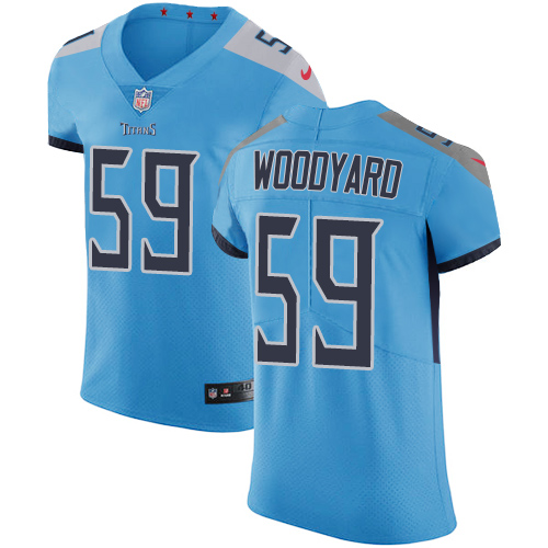 Nike Titans #59 Wesley Woodyard Light Blue Alternate Men's Stitched NFL Vapor Untouchable Elite Jersey