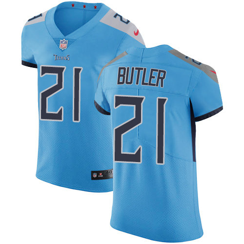 Nike Titans #21 Malcolm Butler Light Blue Alternate Men's Stitched NFL Vapor Untouchable Elite Jersey