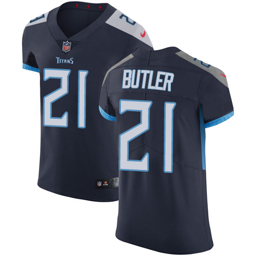 Nike Titans #21 Malcolm Butler Navy Blue Team Color Men's Stitched NFL Vapor Untouchable Elite Jersey