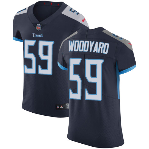 Nike Titans #59 Wesley Woodyard Navy Blue Team Color Men's Stitched NFL Vapor Untouchable Elite Jersey