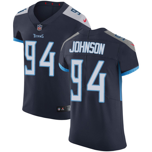 Nike Titans #94 Austin Johnson Navy Blue Team Color Men's Stitched NFL Vapor Untouchable Elite Jersey