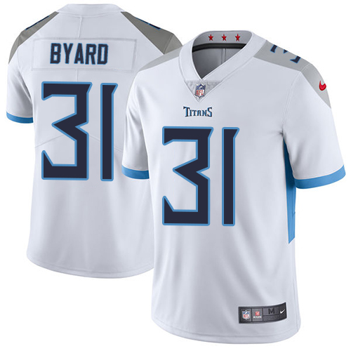 Nike Titans #31 Kevin Byard White Men's Stitched NFL Vapor Untouchable Limited Jersey - Click Image to Close