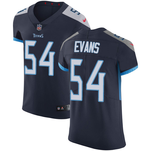 Nike Titans #54 Rashaan Evans Navy Blue Team Color Men's Stitched NFL Vapor Untouchable Elite Jersey