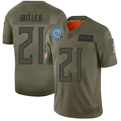 Titans #21 Malcolm Butler Camo Men's Stitched Football Limited 2019 Salute To Service Jersey