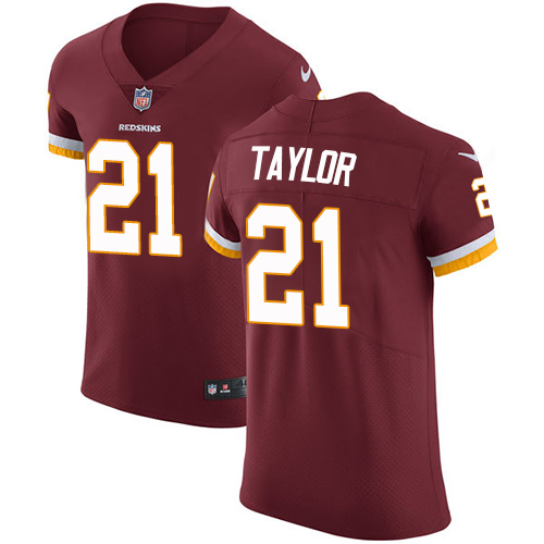 Nike Redskins #21 Sean Taylor Burgundy Red Team Color Men's Stitched NFL Vapor Untouchable Elite Jersey - Click Image to Close