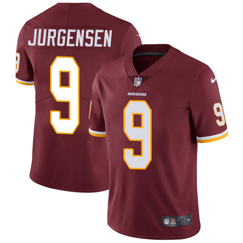 Nike Redskins #9 Sonny Jurgensen Burgundy Red Team Color Men's Stitched NFL Vapor Untouchable Limited Jersey