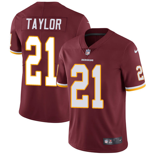 Nike Redskins #21 Sean Taylor Burgundy Red Team Color Men's Stitched NFL Vapor Untouchable Limited Jersey