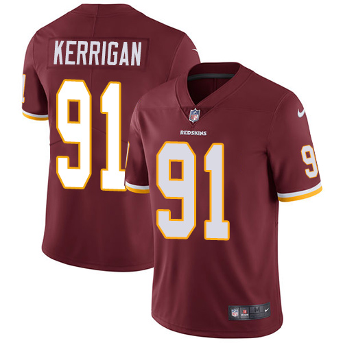 Nike Redskins #91 Ryan Kerrigan Burgundy Red Team Color Men's Stitched NFL Vapor Untouchable Limited Jersey