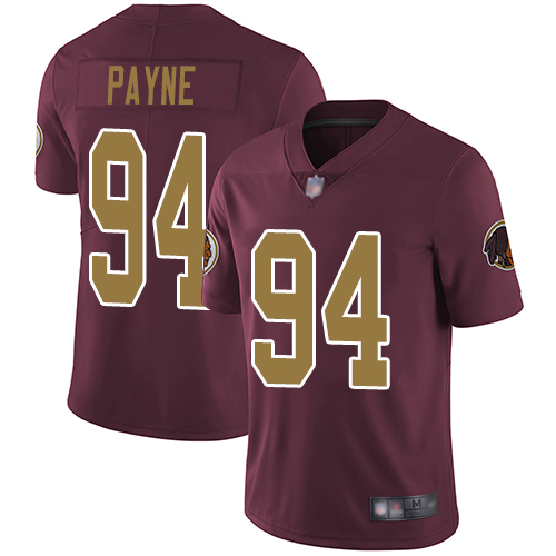 Redskins #94 Da'Ron Payne Burgundy Red Alternate Men's Stitched Football Vapor Untouchable Limited Jersey