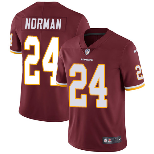 Nike Redskins #24 Josh Norman Burgundy Red Team Color Men's Stitched NFL Vapor Untouchable Limited Jersey