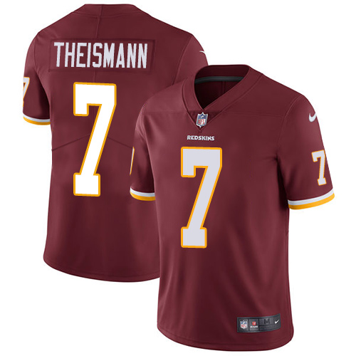 Nike Redskins #7 Joe Theismann Burgundy Red Team Color Men's Stitched NFL Vapor Untouchable Limited Jersey