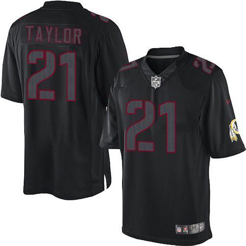 Nike Redskins #21 Sean Taylor Black Men's Stitched NFL Impact Limited Jersey