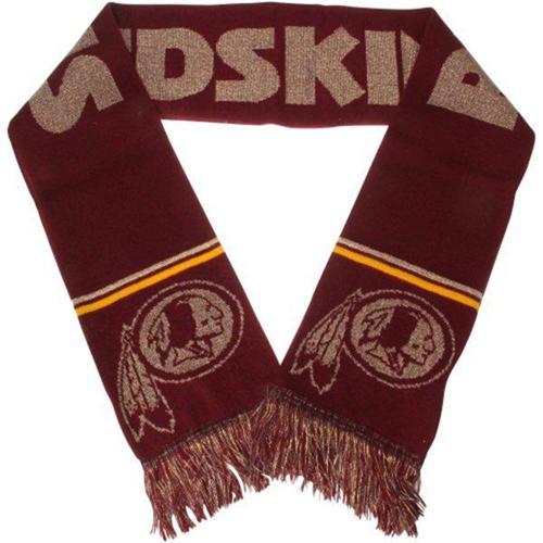 Washington Redskins Ladies Metallic Thread Scarf Red