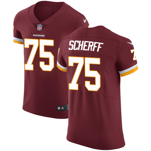 Nike Redskins #75 Brandon Scherff Burgundy Red Team Color Men's Stitched NFL Vapor Untouchable Elite Jersey