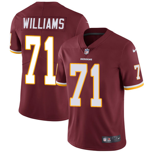 Nike Redskins #71 Trent Williams Burgundy Red Team Color Men's Stitched NFL Vapor Untouchable Limited Jersey