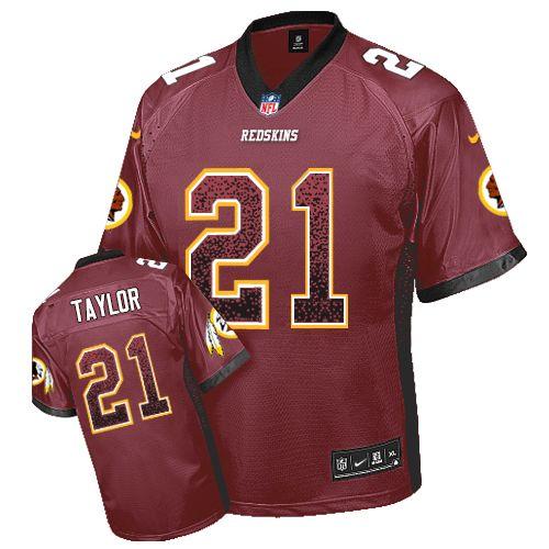 Nike Redskins #21 Sean Taylor Burgundy Red Team Color Men's Stitched NFL Elite Drift Fashion Jersey