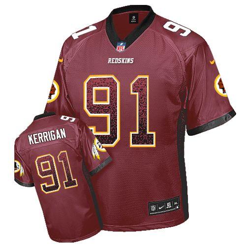 Nike Redskins #91 Ryan Kerrigan Burgundy Red Team Color Men's Stitched NFL Elite Drift Fashion Jersey