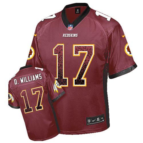 Nike Redskins #17 Doug Williams Burgundy Red Team Color Men's Stitched NFL Elite Drift Fashion Jersey