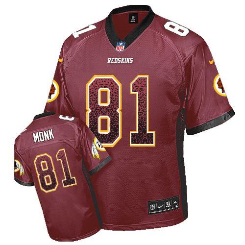 Nike Redskins #81 Art Monk Burgundy Red Team Color Men's Stitched NFL Elite Drift Fashion Jersey