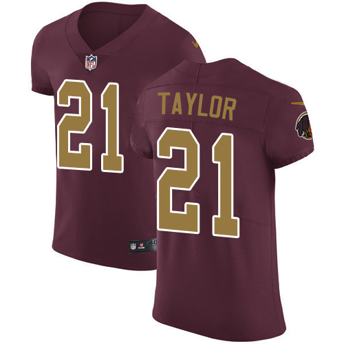 Nike Redskins #21 Sean Taylor Burgundy Red Alternate Men's Stitched NFL Vapor Untouchable Elite Jersey