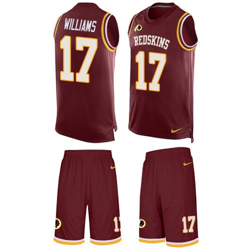 Nike Redskins #17 Doug Williams Burgundy Red Team Color Men's Stitched NFL Limited Tank Top Suit Jersey