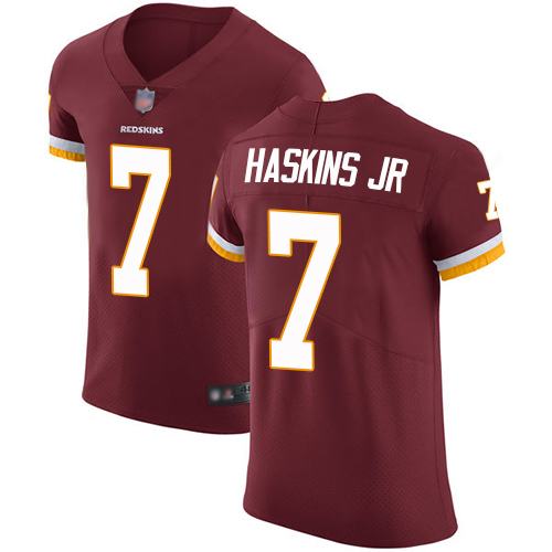 Redskins #7 Dwayne Haskins Jr Burgundy Red Team Color Men's Stitched Football Vapor Untouchable Elite Jersey