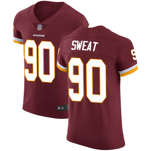 Redskins #90 Montez Sweat Burgundy Red Team Color Men's Stitched Football Vapor Untouchable Elite Jersey