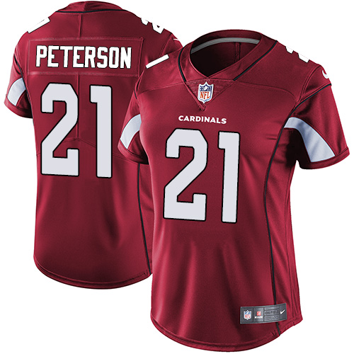 Nike Cardinals #21 Patrick Peterson Red Team Color Women's Stitched NFL Vapor Untouchable Limited Jersey