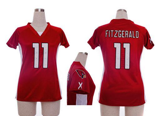 Nike Cardinals #11 Larry Fitzgerald Red Team Color Draft Him Name & Number Top Women's Stitched NFL Elite Jersey