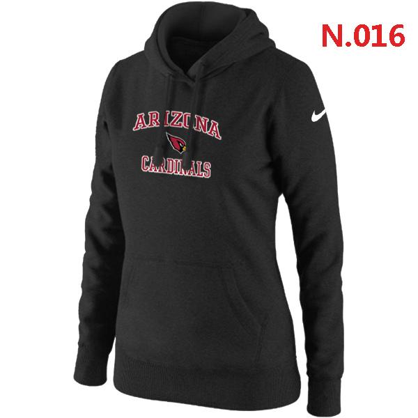 Women's Nike Arizona Cardinals Heart & Soul Pullover Hoodie Black