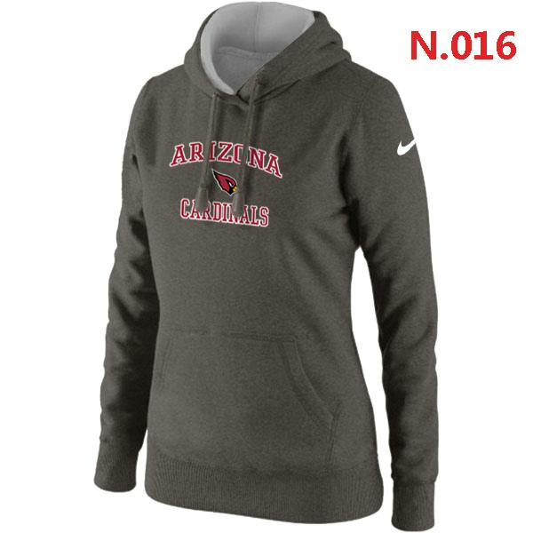 Women's Nike Arizona Cardinals Heart & Soul Pullover Hoodie Grey