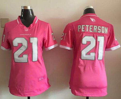 Nike Cardinals #21 Patrick Peterson Pink Women's Stitched NFL Elite Bubble Gum Jersey