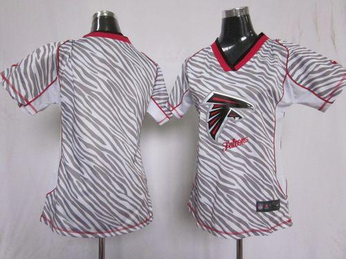 Nike Falcons Blank Zebra Women's Stitched NFL Elite Jersey