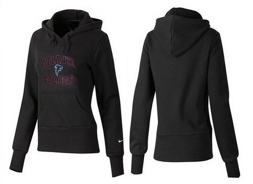 Women's Atlanta Falcons Heart & Soul Pullover Hoodie Black