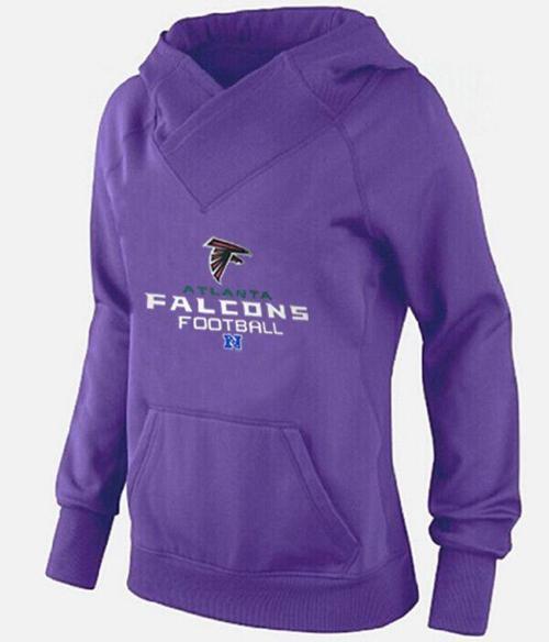 Women's Atlanta Falcons Big & Tall Critical Victory Pullover Hoodie Purple