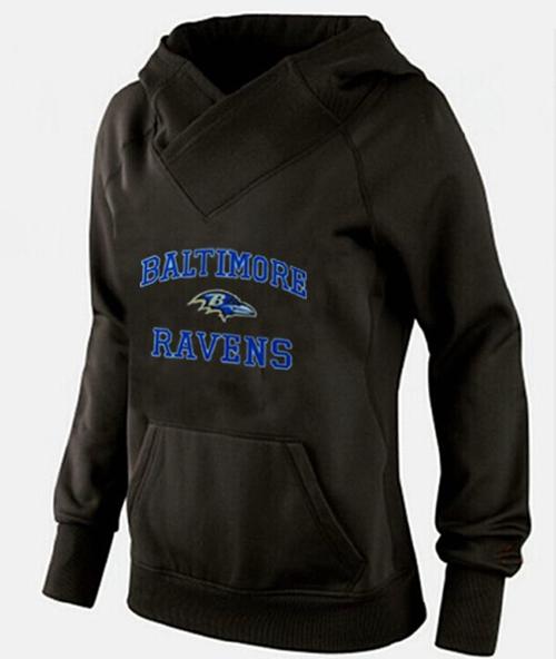 Women's Baltimore Ravens Heart & Soul Pullover Hoodie Black